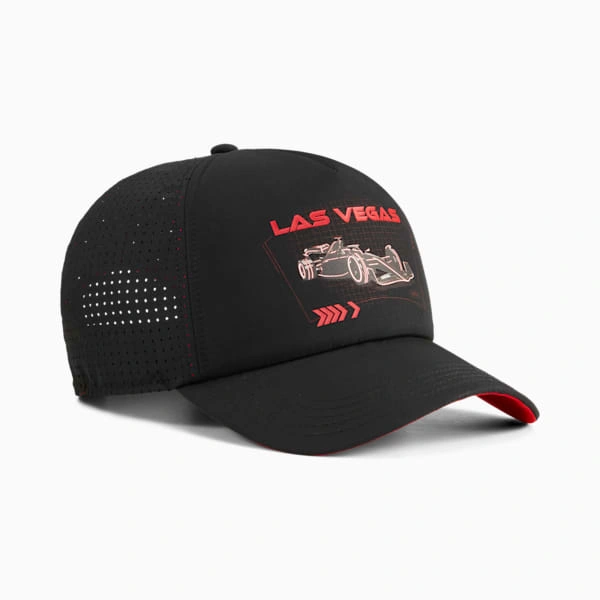 PUMA F1® Las Vegas Trucker-hatt: Rask stil, Vegas-vibber! Ta løpet med deg!